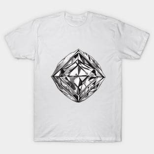 Shimmering Diamond Brilliance Graphic Tee Design No. 635 T-Shirt